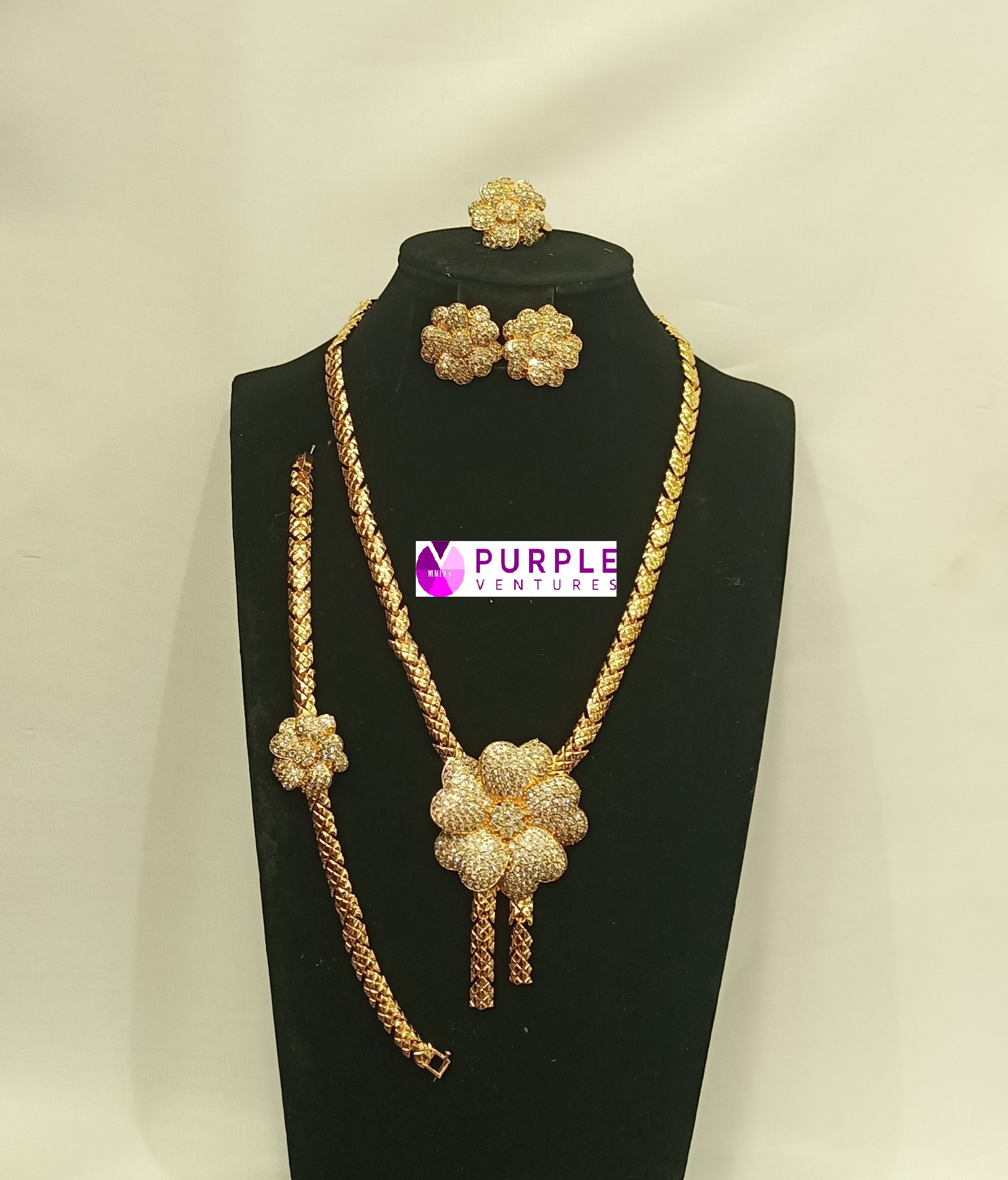 Flower with Diamonds