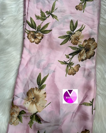Floral Stoned Indian Silk (5yards)