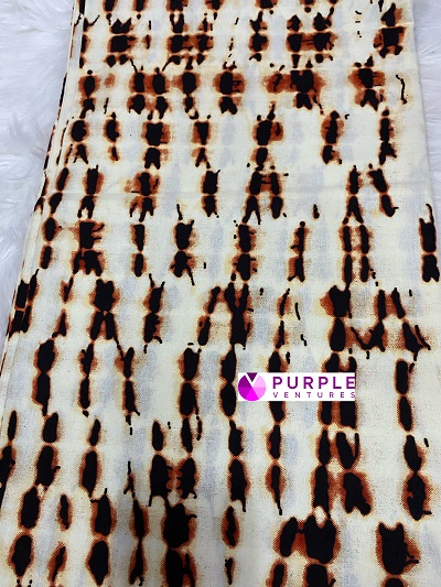 Ethnic-Brown Ankara (6 yards)