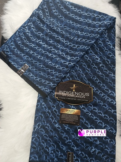 Blue Ankara Adire (6 yards)