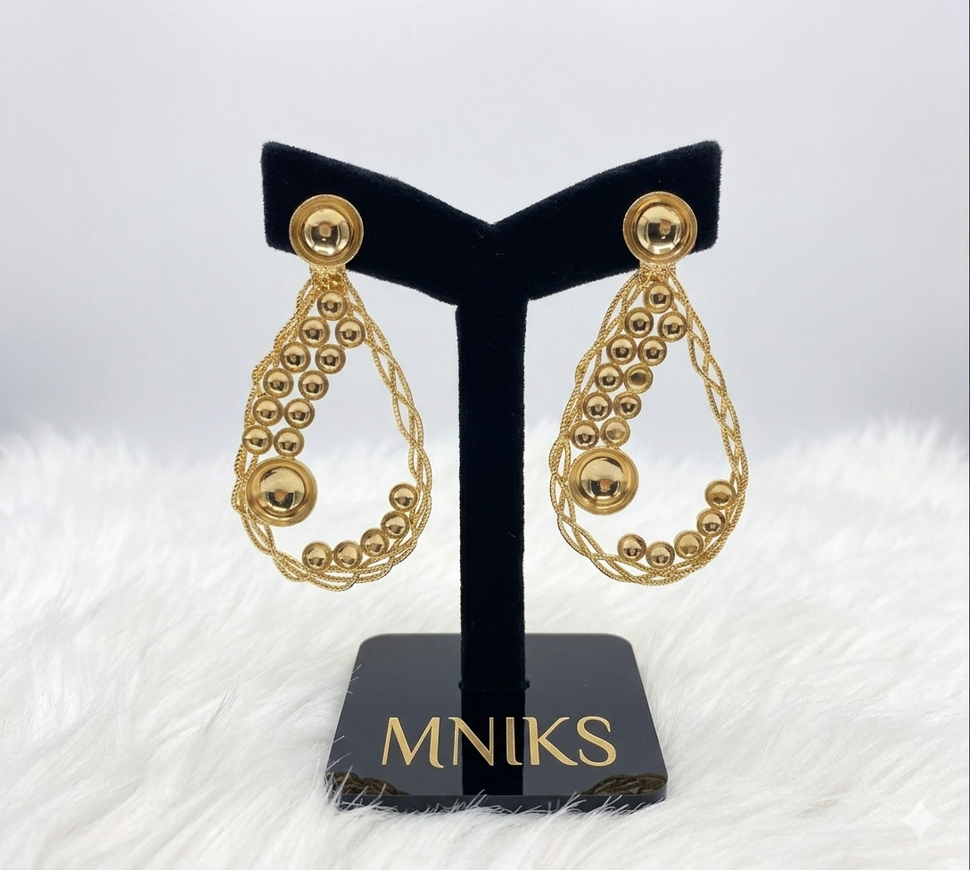 Brazillian- Drop Circles Earring