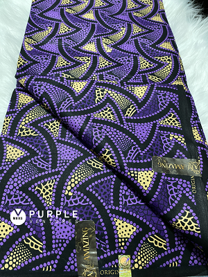 Amazing Purple Ankara (6 yards)