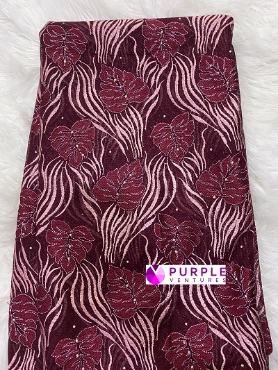 Wine x Baby Pink Lace (5 yards)