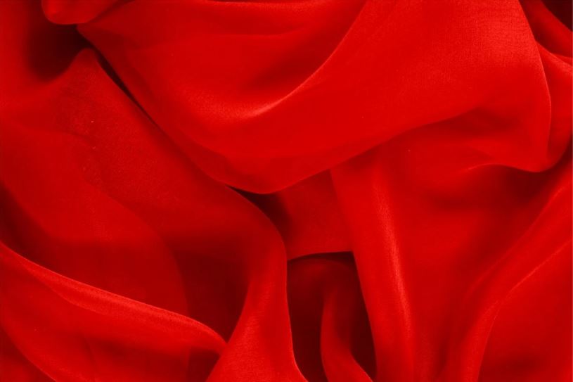 Red Chiffon Material