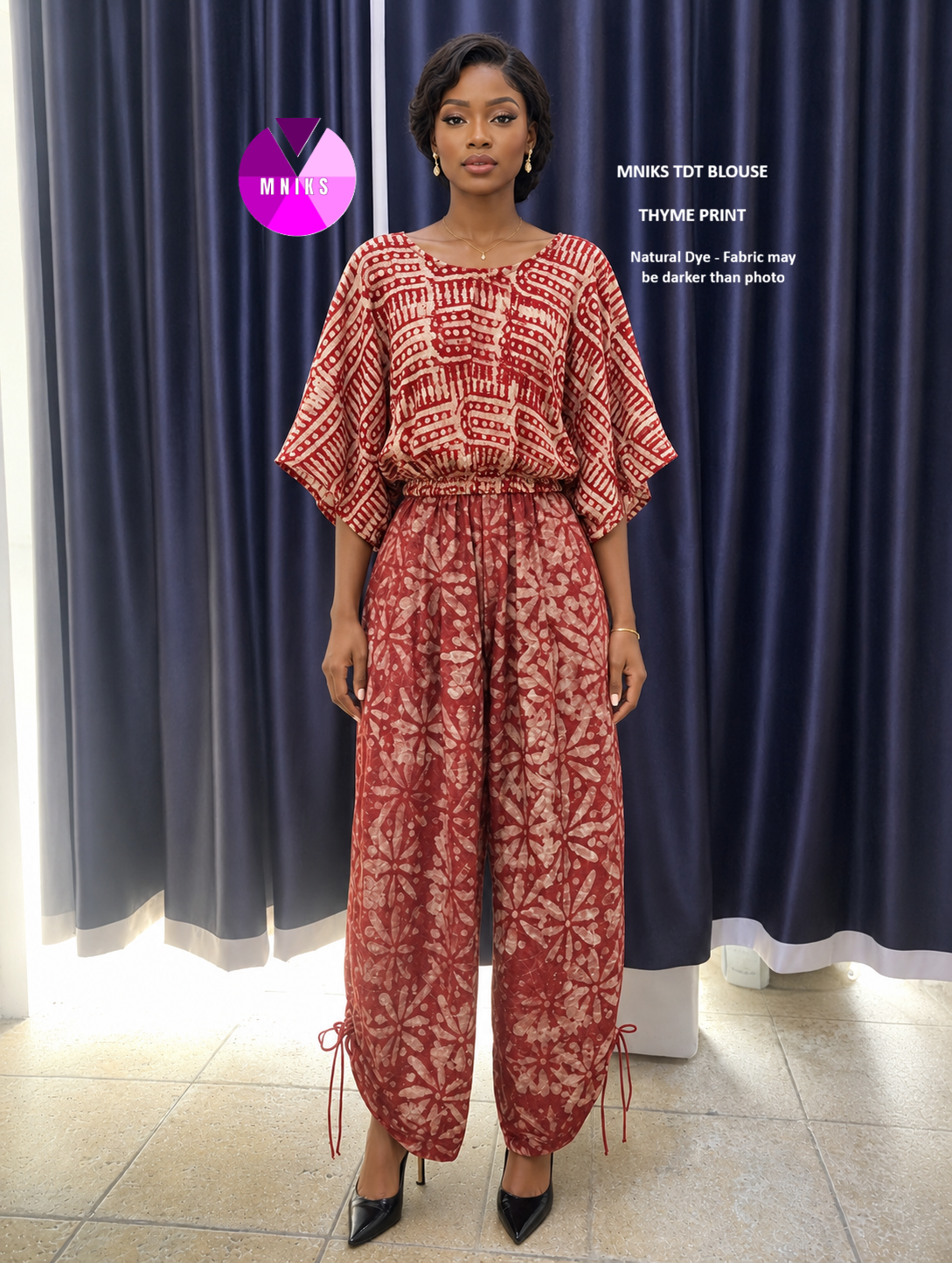 Women's Adire Ankara Blouse | MNIKS TDT Blouse | ₦15,000 - Image 7